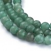 Natural Green Aventurine Beads Strands G-Q462-8mm-20A-3