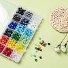 18 Colors Electroplate Glass Beads EGLA-X0006-03B-8mm-6