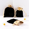 30Pcs 3 Style Rectangle Velvet Jewelry Bag TP-LS0001-03-6