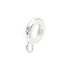 Brass Micro Pave Clear Cubic Zirconia Tube Bails KK-H532-42S-1