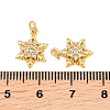 Brass Micro Pave Cubic Zirconia Charms KK-F927-09A-G-3