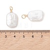 Natural Baroque Keshi Pearl Pendants PALLOY-JF05236-01-4