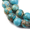 Dyed Natural Regalite/Imperial Jasper/Sea Sediment Jasper Beads Strands G-B124-C03-05-4