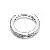 Brass Micro Pave Clear Cubic Zirconia Hoop Cartilage Earrings WG0AF68-06-2