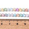 Anti-Tarnish Electroplate Bicone Glass Beads Strands EGLA-T021-4mm-16-11-4