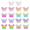  18Pcs 9 Colors Transparent Resin Pendants RESI-TA0002-03-2