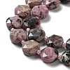 Natural Rhodonite Beads Strands G-NH0004-025-4