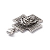 Tibetan Style 304 Stainless Steel Pendants STAS-H170-13AS-3