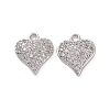 Brass Micro Pave Cubic Zirconia Charms KK-E068-VF179-2