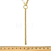 304 Stainless Steel Cable Chain Tassel Natural Pearl Rice Beaded Lariat Necklaces NJEW-JN06218-4