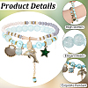 1Bag Plastic & Glass Beaded Stretch Bracelets BJEW-PA0001-10B-6
