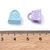 Spray Painted Alloy European Beads AL-CBA5B8E-02-3