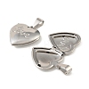 316 Stainless Steel Locket Pendants STAS-K321-22P-2