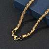 6MM 304 Stainless Steel Rope Chain Necklaces SA-CBA2696-04G-2
