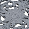 Floral Silicone Heat Insulation Coasters AJEW-K055-01A-3