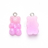 Gradient Color Opaque Resin Pendants X-RESI-R433-02-4