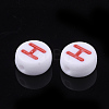 Initial Acrylic Beads OACR-E001-20H-2