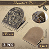 3 Bags Tibetan Style Zinc Alloy Decorative Binder Clips FIND-CP0004-02-2