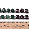 Natural Fuchsite & Garnet & White Moonstone Beads Strands G-T144-20B-01-5