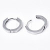 304 Stainless Steel Huggie Hoop Earrings EJEW-N016-003-3