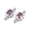 Brass Pave Cubic Zirconia Fold Over Clasps CU-CBAA6E8-09P-1