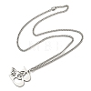 201 Stainless Steel Necklaces NJEW-Q336-01B-P-2