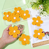 8Pcs Daisy Flower Wool Felt Fabric Costume Accessories AJEW-PH0008-82B-3