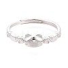 925 Sterling Silver Adjustable Finger Rings for Women STER-N016-141S-2