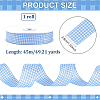 Polyester Tartan Ribbon OCOR-WH0082-574D-03-2