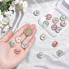 16Pcs 4 Styles Resin Shank Buttons BUTT-ME0001-47-3