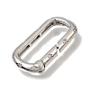 Brass Micro Pave Clear Cubic Zirconia Clasps KK-CBAEEA8-04P-2