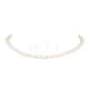 Ocean Imitation Pearl Beaded Alloy Starfish Bib Necklace Sets NJEW-Z116-03G-6