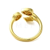 Brass with Cubic Zirconia Rings RJEW-B057-03G-04-3