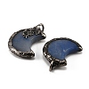 Natural Blue Aventurine(Dyed & Heated) Pendants G-H359-05AS-06-3