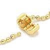 3MM Brass European Style Ball Chain Bracelets for Jewelry Making BJEW-G703-06G-3