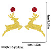 Christmas Alloy Dangle Stud Earrings FS-WG10992-19-1