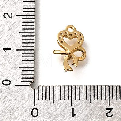 Brass Micro Pave Cubic Zirconia Pendants KK-K294-03G-1
