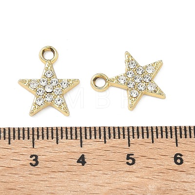 Alloy Rhinestone Pendants ALRI-D303-07G-1