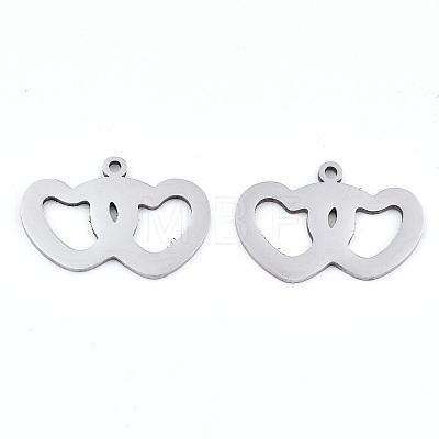 Valentine's Day 201 Stainless Steel Charms STAS-S081-078-1