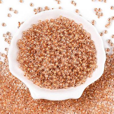 6/0 Transparent Inside Colours Glass Seed Round Beads X1-SEED-N006-004I-1