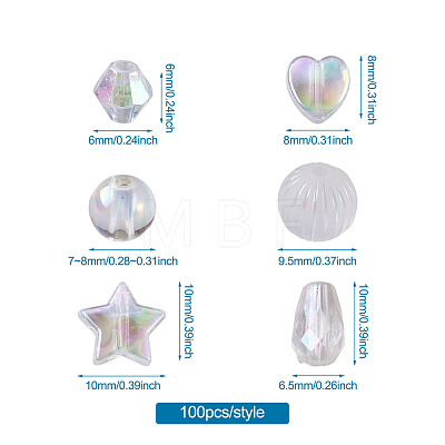 Transparent Acrylic Beads TACR-TA0001-11-1