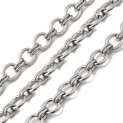 304 Stainless Steel Oval Link Chains CHS-Z007-01P-1