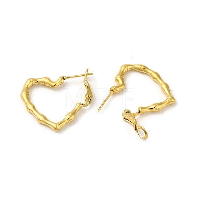 304 Stainless Steel Hoop Earrings for Women EJEW-B054-17G-02-1