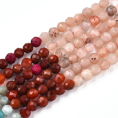 Natural Mixed Gemstone Beads Strands G-D080-A01-03-23-1