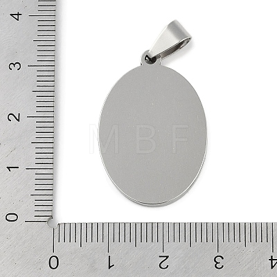 Non-Tarnish 201 Stainless Steel Pendant Cabochon Settings STAS-L279-012P-02-1