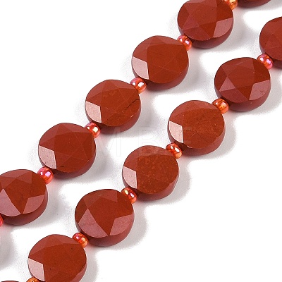 Natural Red Jasper Beads Strands G-C116-A66-01-1