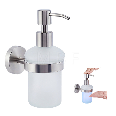 Glass Pump Press Bottles AJEW-WH0596-796-1