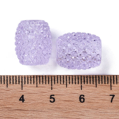 Transparent Resin European Jelly Colored Beads RESI-B025-01A-08-1