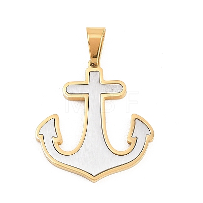 304 Stainless Steel Pendants STAS-B137-01PG-1