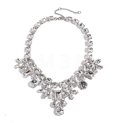 Alloy Full Crystal Rhinestone Geometric Bib Necklaces for Women FS-WG56FB9-01-1